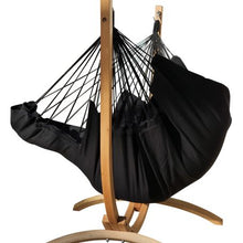 Hangstoelstaander met Lounger hangstoel Zwart